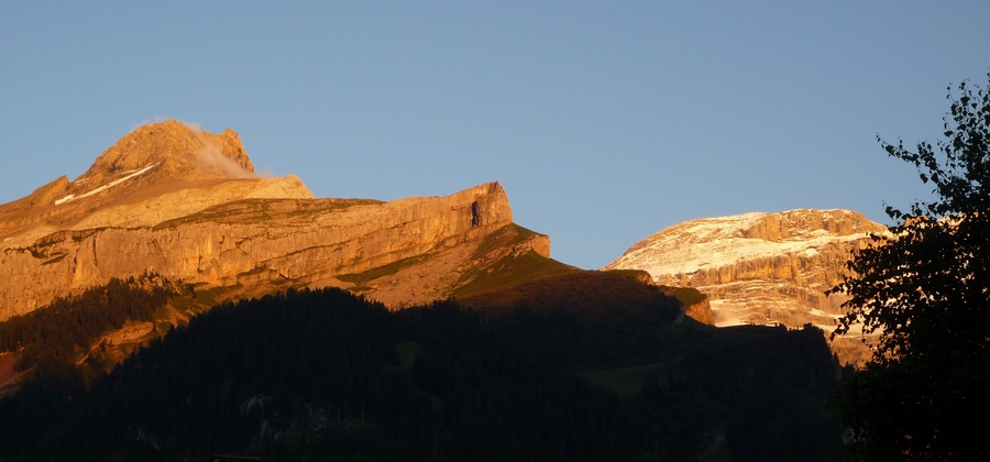 Les diablerets, le soir