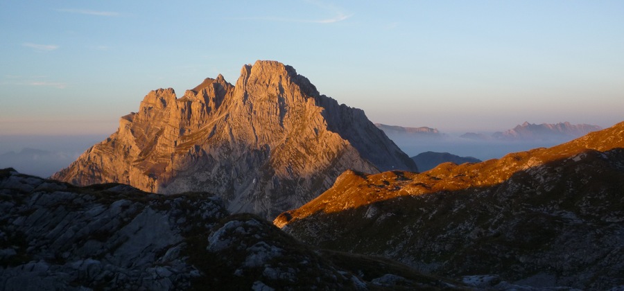 Le soir tombe sur le Muertschenstock